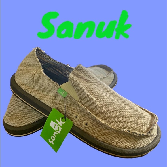 Sanuk Other - SANUK 100% Hemp upper men’s size 10 in natural. Rubber outsole NWOB